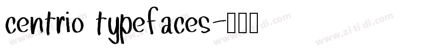 centrio typefaces字体转换